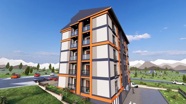 Güçlü Konakları dış cephe render görseli 7 – Bayburt Şingah Mahallesi