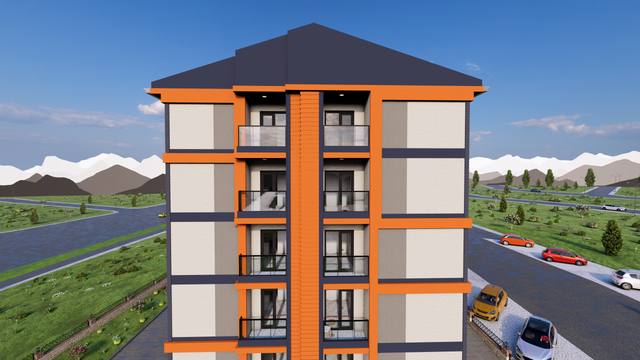 Güçlü Konakları dış cephe render görseli 11 – Bayburt Şingah Mahallesi