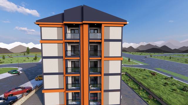 Güçlü Konakları dış cephe render görseli 16 – Bayburt Şingah Mahallesi