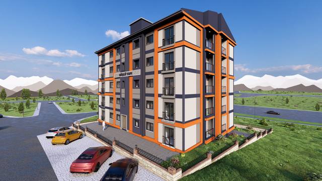 Güçlü Konakları dış cephe render görseli 18 – Bayburt Şingah Mahallesi